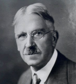 Le philosophe américan John Dewey (1859 -1952) un des signataires du manifeste humaniste Dewey